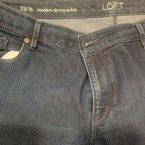 LOFT modern skinny ankle jeans